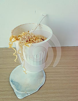 Concept of instant food photo