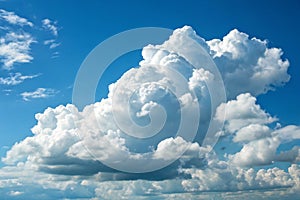 Ozone layer preservation concept with blue sky and clouds