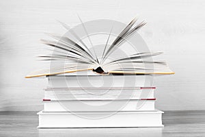 The concept of international knowledge day, teacher`s day, and education.