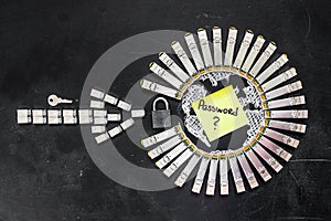 Concept of internet security/computer data encryption / data protection / security enhancement