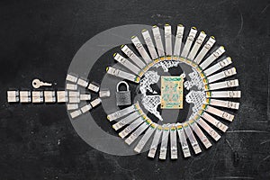 Concept of internet security/computer data encryption / data protection / security enhancement