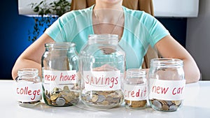 Concept of investing and managing family savings