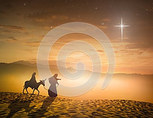 Concept for Jesus born of nativity scene