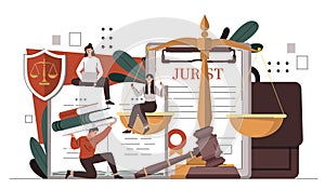 Concept of jurists vector photo