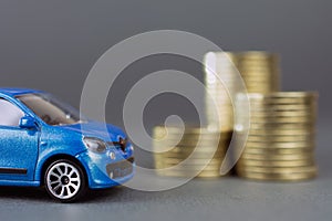 Concept of leasing or car loan