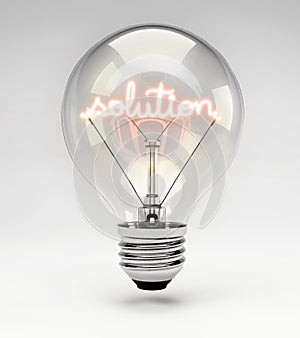 Concept Light Bulb - Solution