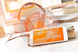 Concept of listening to audiobooks