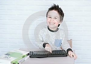 Concept of little businessman, webmaster, programmer, developer, Website designer.