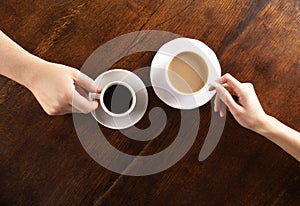 Concept of love and coffee