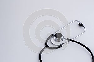 Concept for medicine. Medical items medical cap, tonometer, stethoscope on a white isolated background.