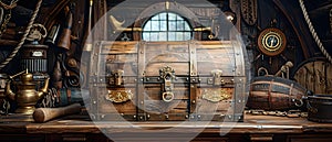 Concept Medieval Galleon, Tales of the Sea A Glimpse Inside a TreasureLaden Medieval Galleon