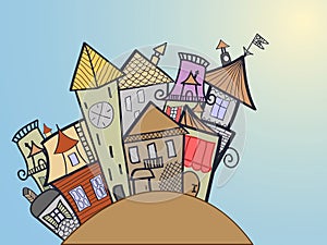 Concept medival town