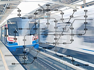 Concept of metro railway system engineering infrastucture
