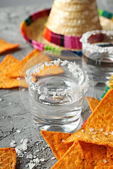 Concept of Mexico food, Mexico cuisine snack and drink