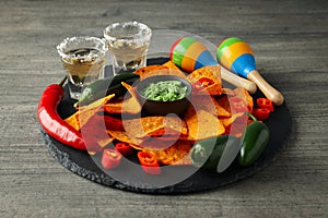 Concept of Mexico food, Mexico cuisine snack and drink