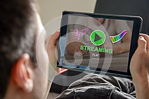 Concept of music and video streaming