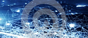 Concept of Network. Internet Communication. Global Connection