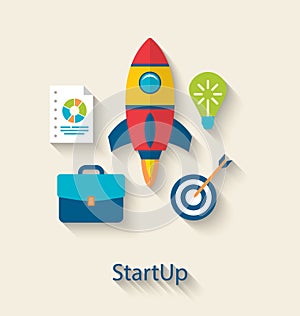 Concept of New Business Project Startup Development