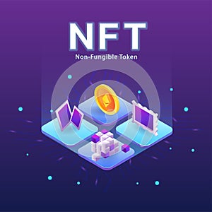 Concept of NFT ,non-fungible token