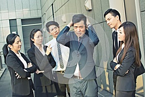 Concept of office bully photo