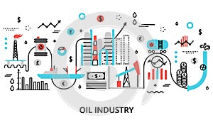 Concept of oil indusrty