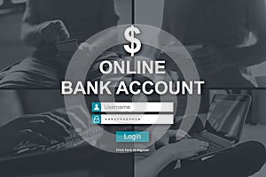 Concept of online bank account