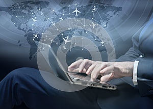 The concept of online booking for air travel