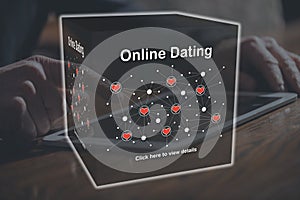 Concept of online dating