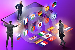 Concept of online foreign language translation and learning