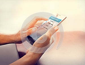 Concept online payment mobile technology and financial technology