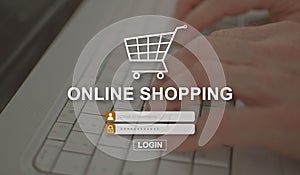 Concept of online shopping