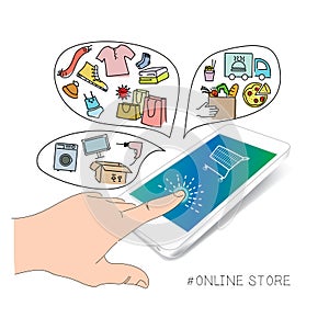 Concept of an online store