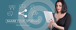 Concept of opinions sharing