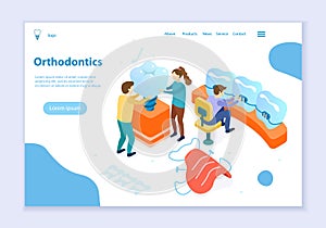 Concept of orthodontics, web template