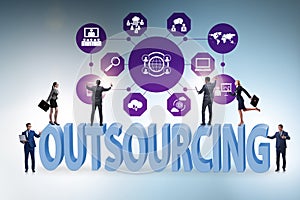 Concept of outsourcing in modern business