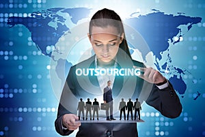 Concept of outsourcing in modern business