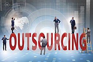 Concept of outsourcing in modern business