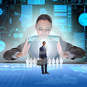 Concept of outsourcing in modern business