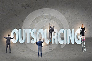 Concept of outsourcing in modern business