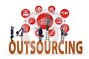 Concept of outsourcing in modern business