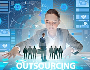 Concept of outsourcing in modern business