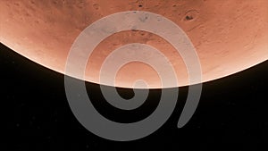 Concept 62-P1 View of the 3D Rendering Realistic Planet Mars