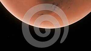 Concept 53-P1 View of the 3D Rendering Realistic Planet Mars