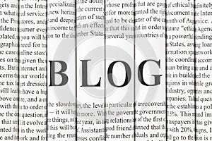 Concept of personal blogging, microblogging and mass media