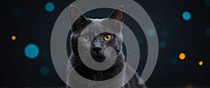 concept pet negative dark mode background.