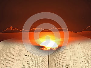 Bible spiritual light for mankind photo