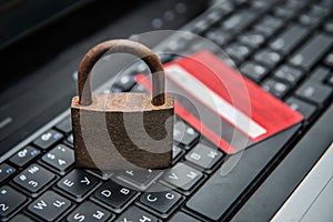 Concept photo of security internet payment