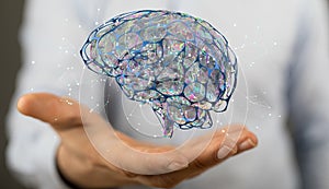 idea of intelligence brain ai digtal 3d artificial intelligence