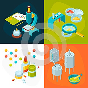 Concept pictures set of medicine and pharmacology industry