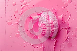 concept pink brains